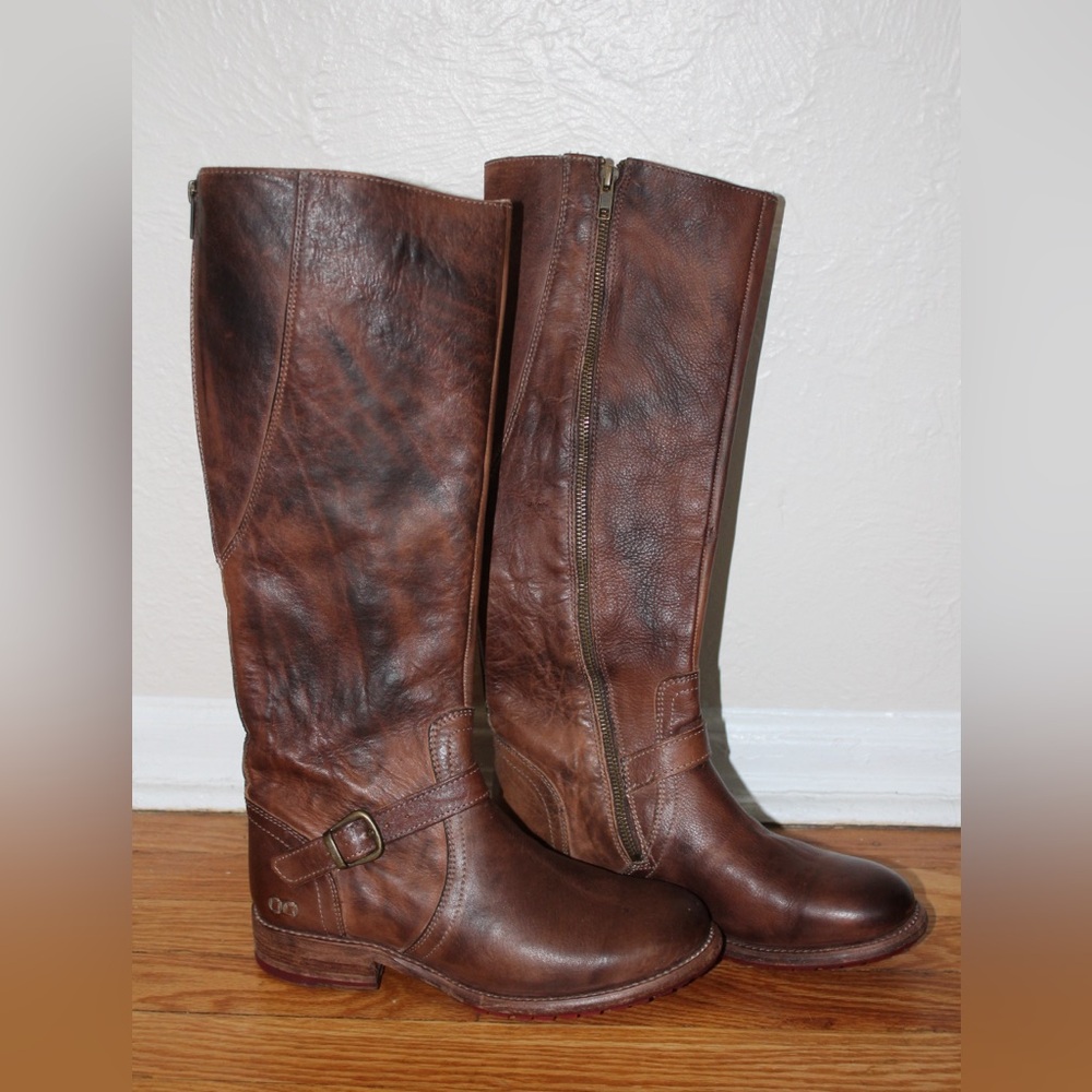 Bed Stu Glaye Wide Calf Leather Boots
